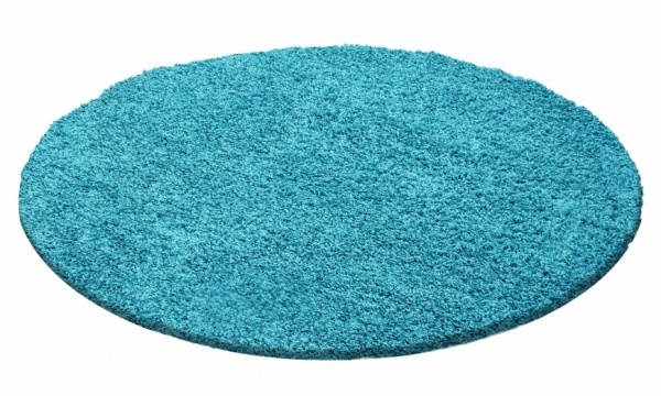 Life Shaggy Plain Turquoise Rug